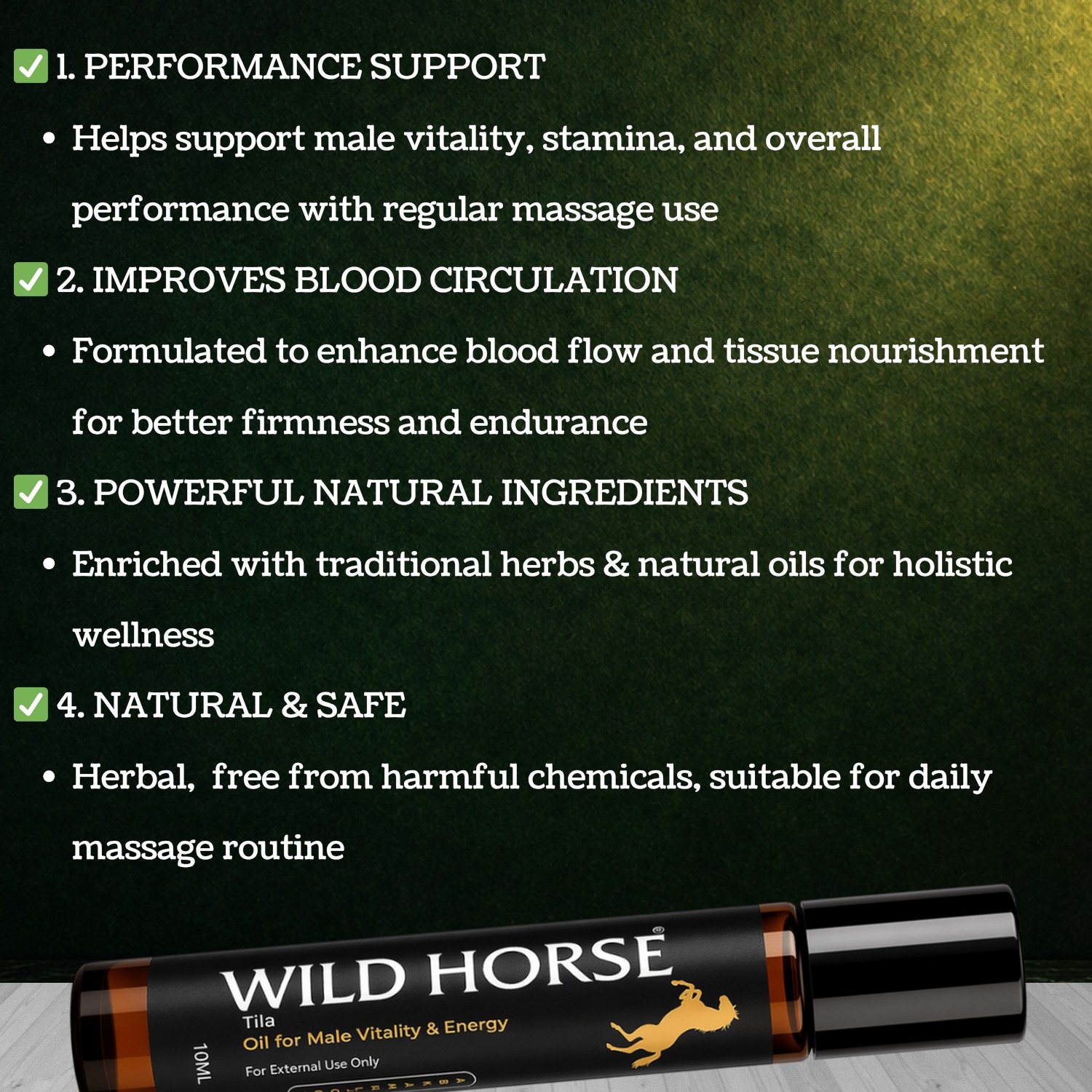 WILD HORSE Benefits